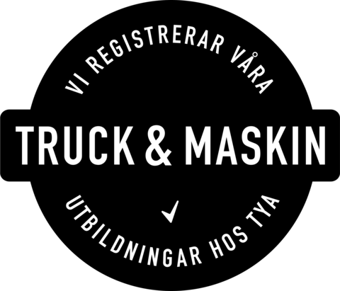 Vi registrerar våra truck- och maskinutbildningar hos TYA